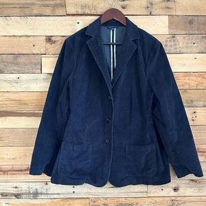 Land’s End black corduroy blazer | women’s size 18